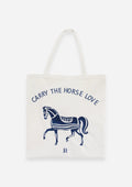 Horse Love Cotton Tote |  Carry The Love Horse