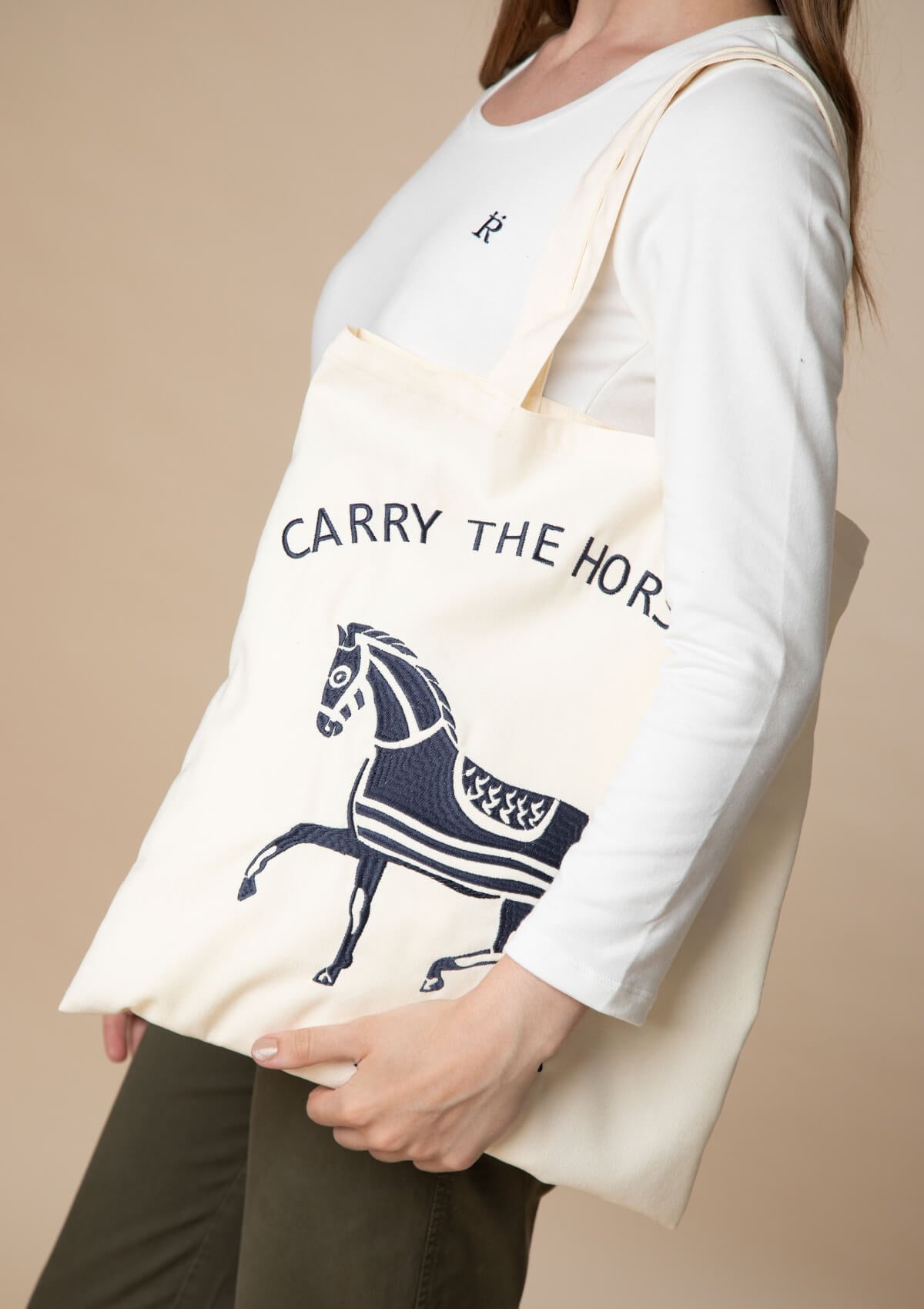 Horse Love Cotton Tote |  Carry The Love Horse