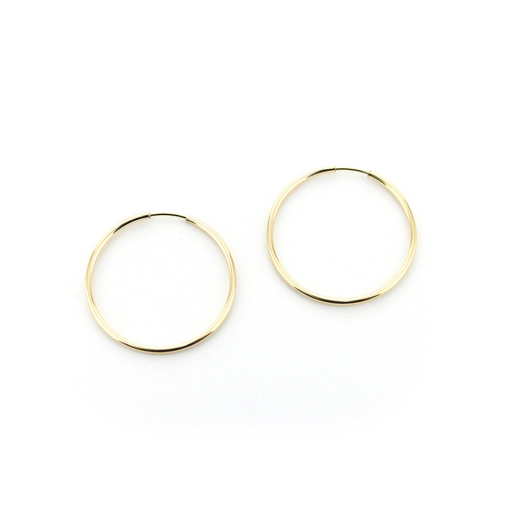 14K Gold Filled 26mm Large Hoop Earrings for Women