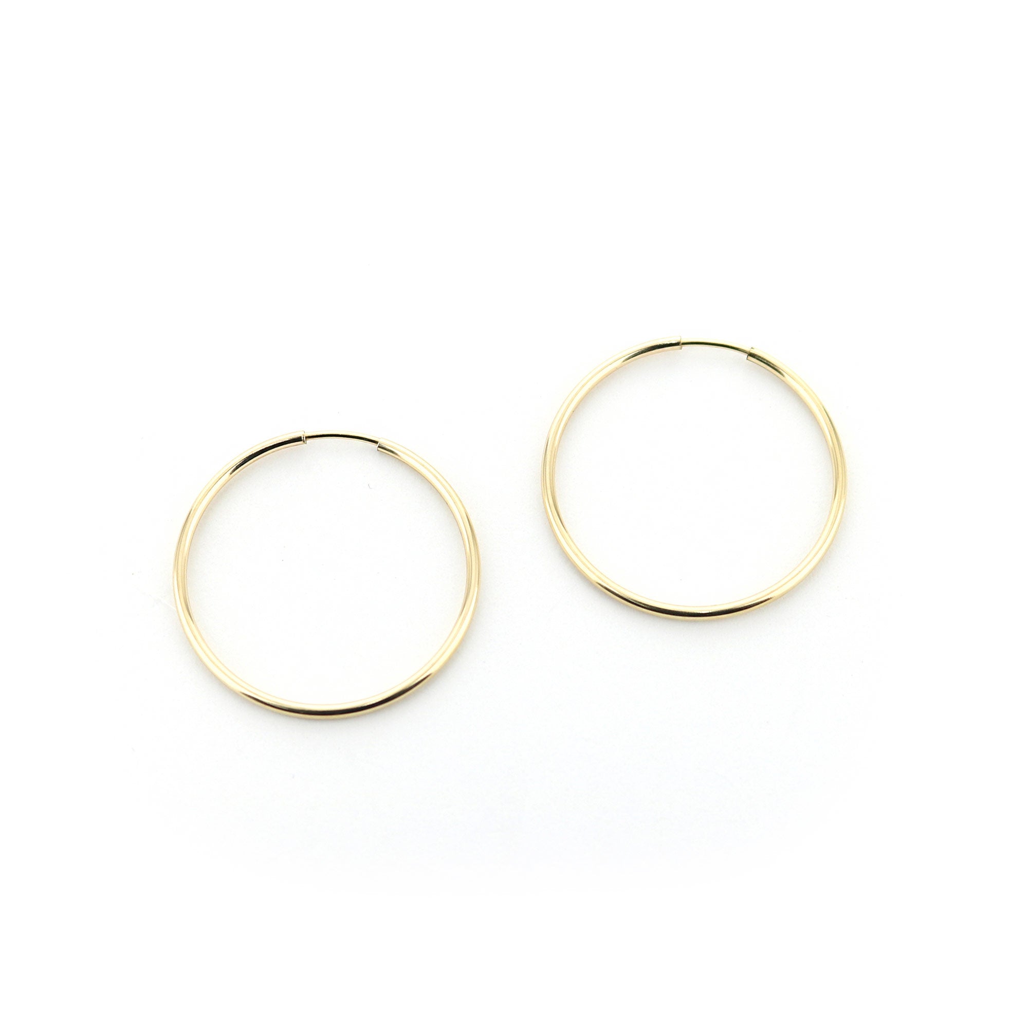 14K Gold Filled 26mm Large Hoop Earrings for Women