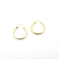 14k Yellow Gold Filled Hoop Earrings 18 Mm