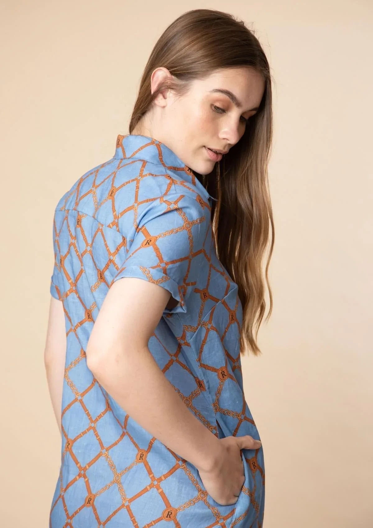 Leonor Linen Dress | Beltina Print