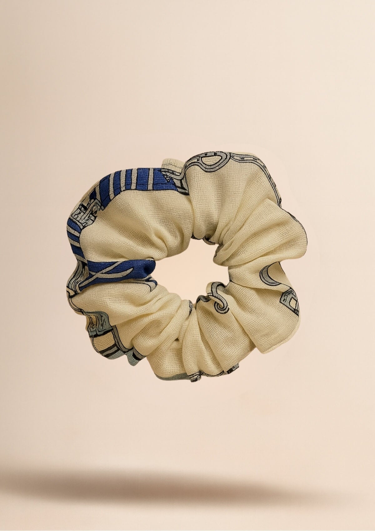Linen Hair Scrunchie | Jubilea Print
