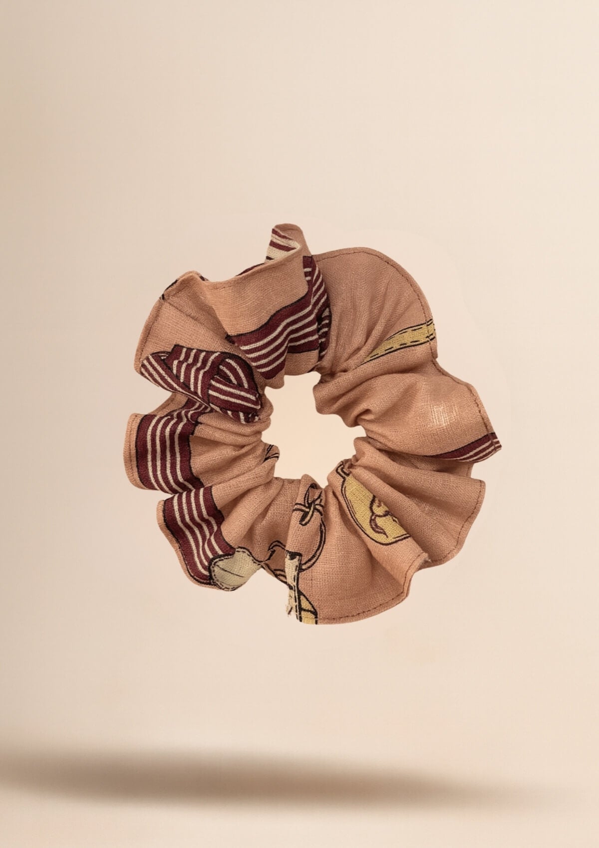 Linen Hair Scrunchie | Jubilea Print