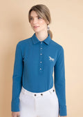 Lucia Cotton Polo-Shirt | Long Sleeve