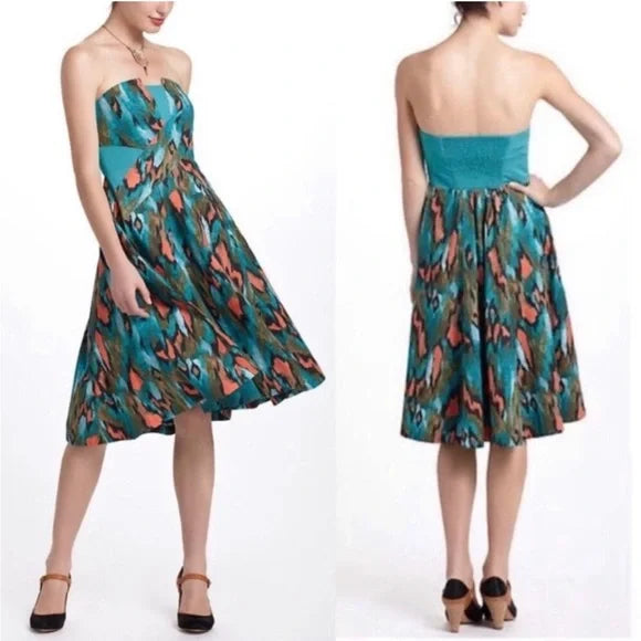 Painted Prairie Strapless Dress