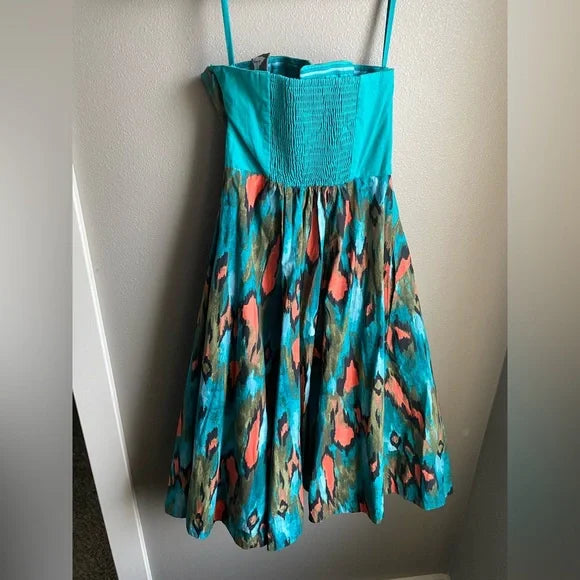 Painted Prairie Strapless Dress