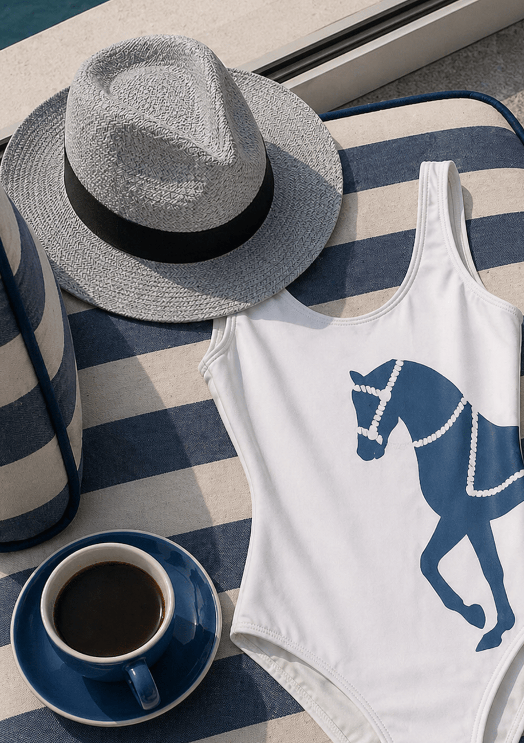 Marina One-Piece Bathing Suit | Horse Edition