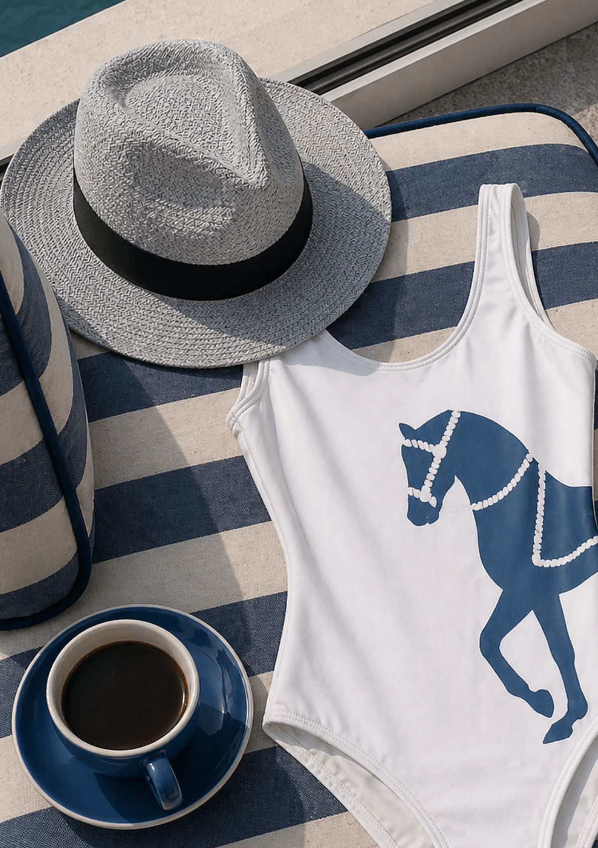 Marina One-Piece Bathing Suit | Horse Edition