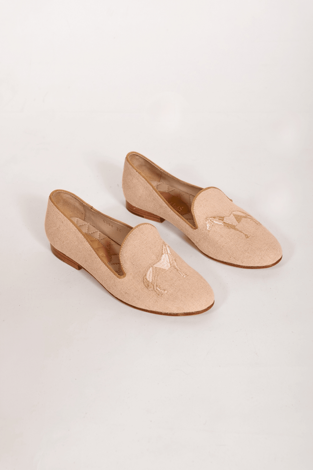 Mimosa Linen Slippers | Geo Horses