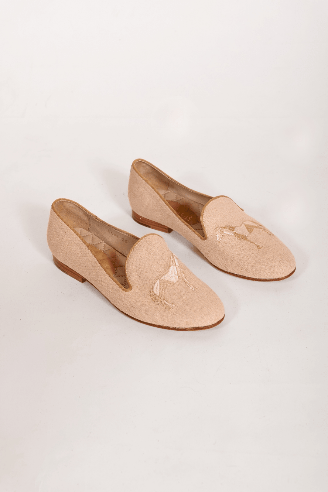 Mimosa Linen Slippers | Geo Horses