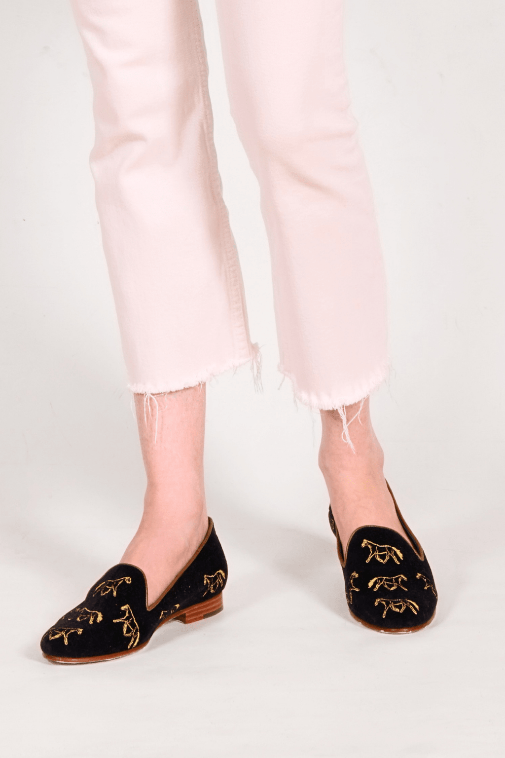 Mimosa Velvet Loafers | Horses