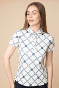 Mulberry Polo Shirt | Short Sleeve | Beltina Print