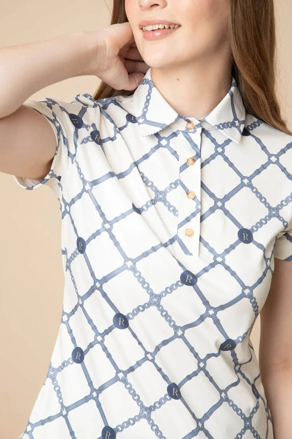 Mulberry Polo Shirt | Short Sleeve | Beltina Print