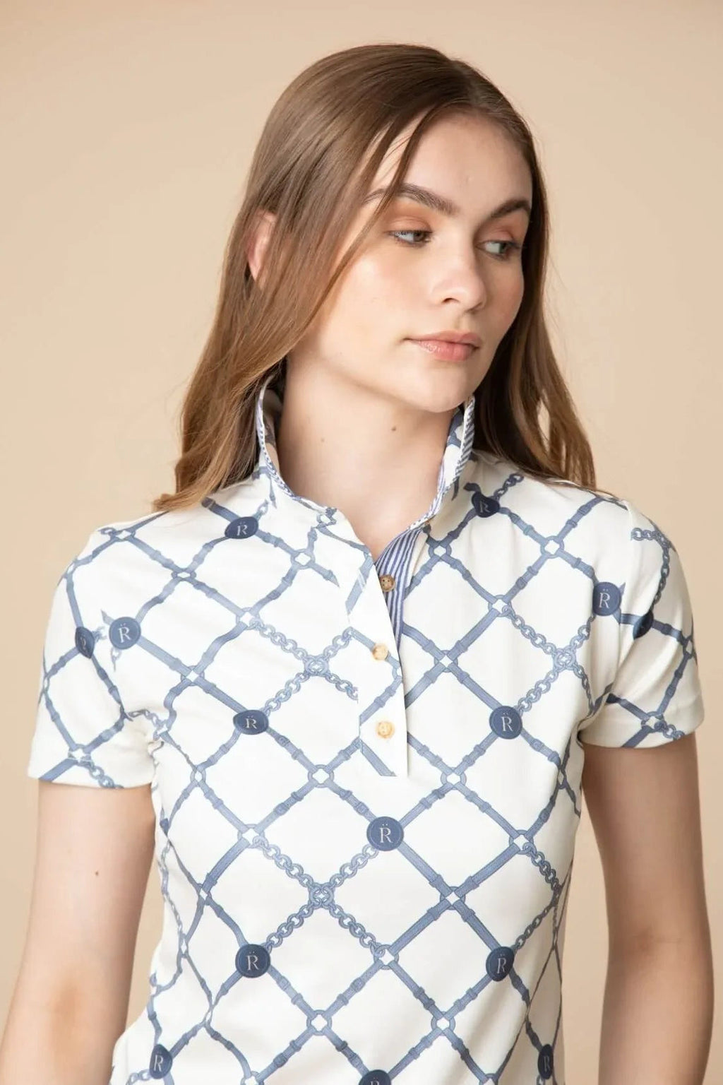 Mulberry Polo Shirt | Short Sleeve | Beltina Print