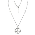 Pave Peace Necklace
