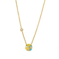 Earth Wind and Pave Necklace