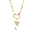 Peace and Dove Necklace