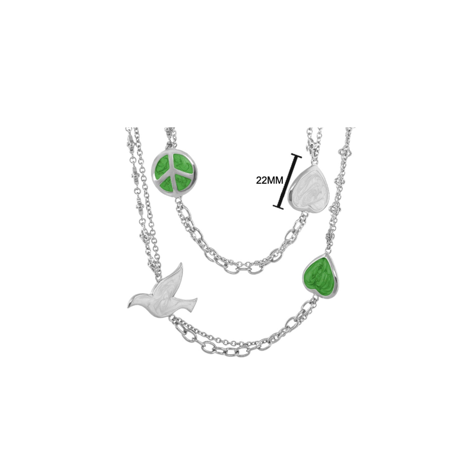 Peace and Dove Necklace