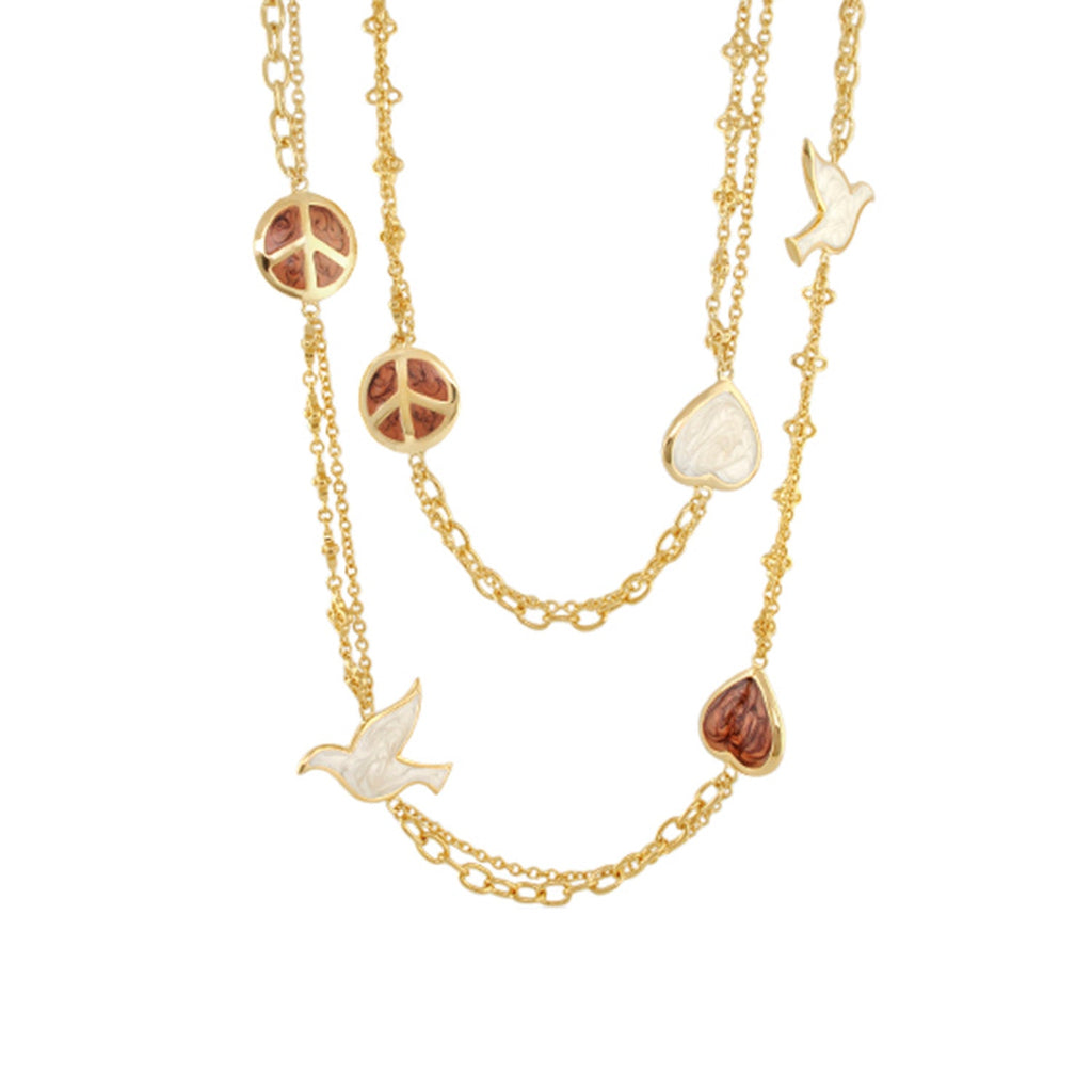 Peace and Dove Necklace