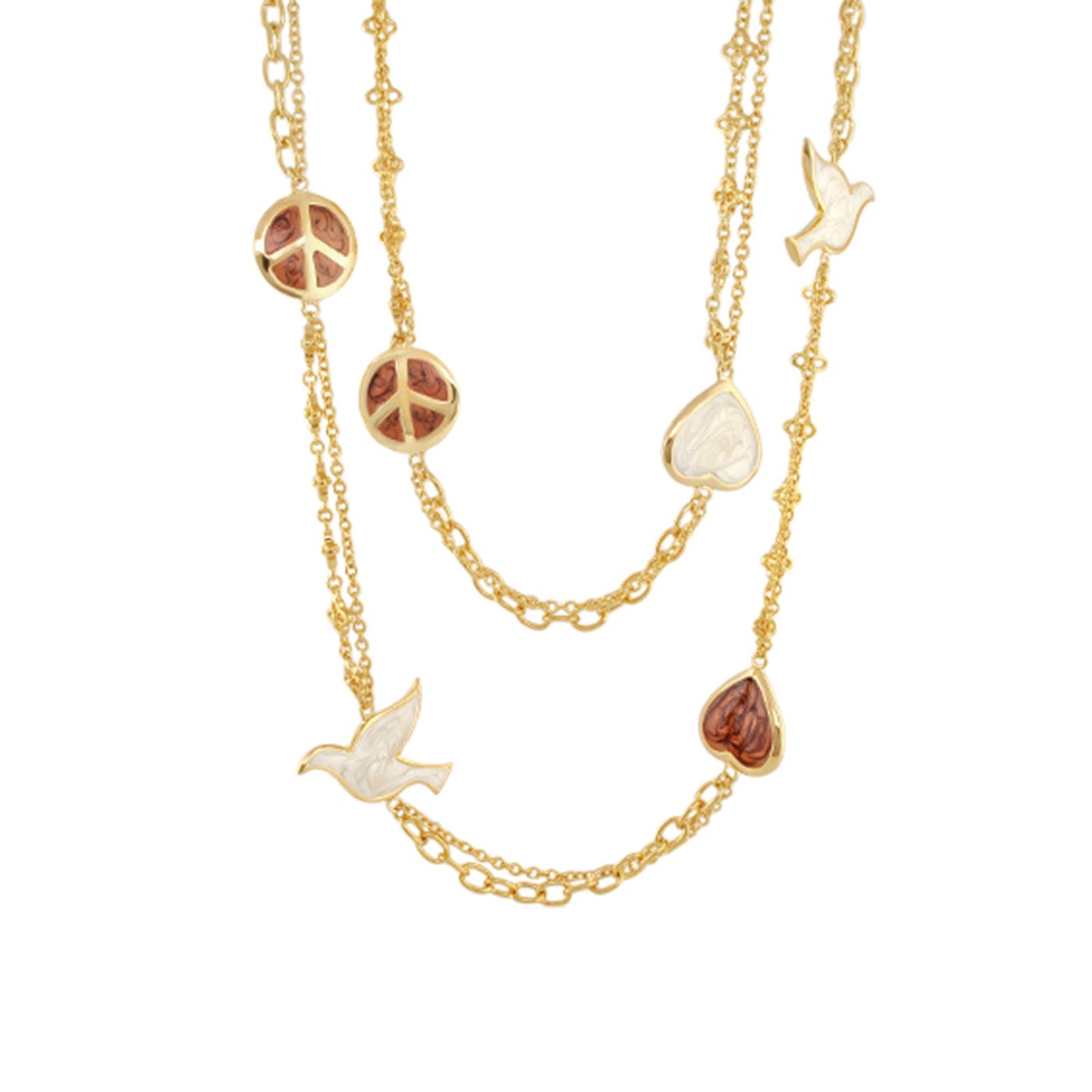 Peace and Dove Necklace