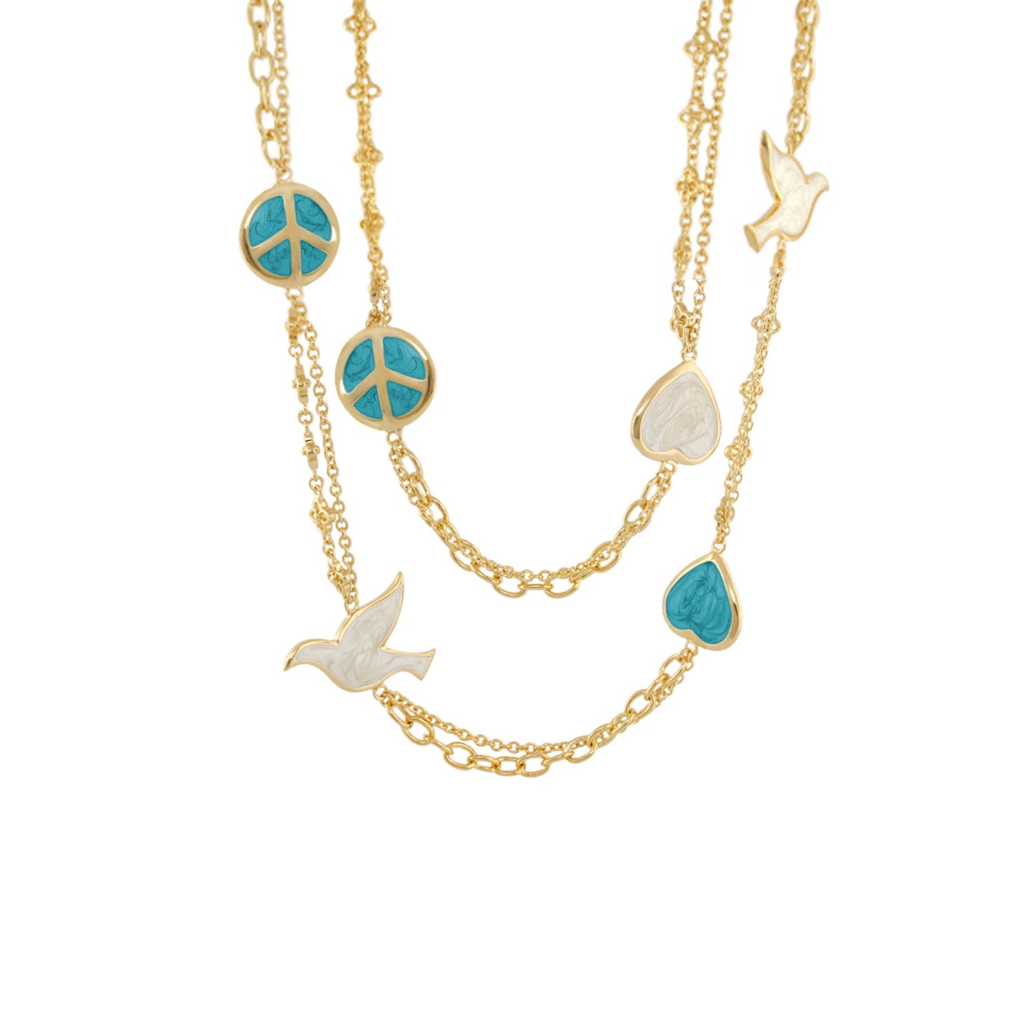 Peace and Dove Necklace