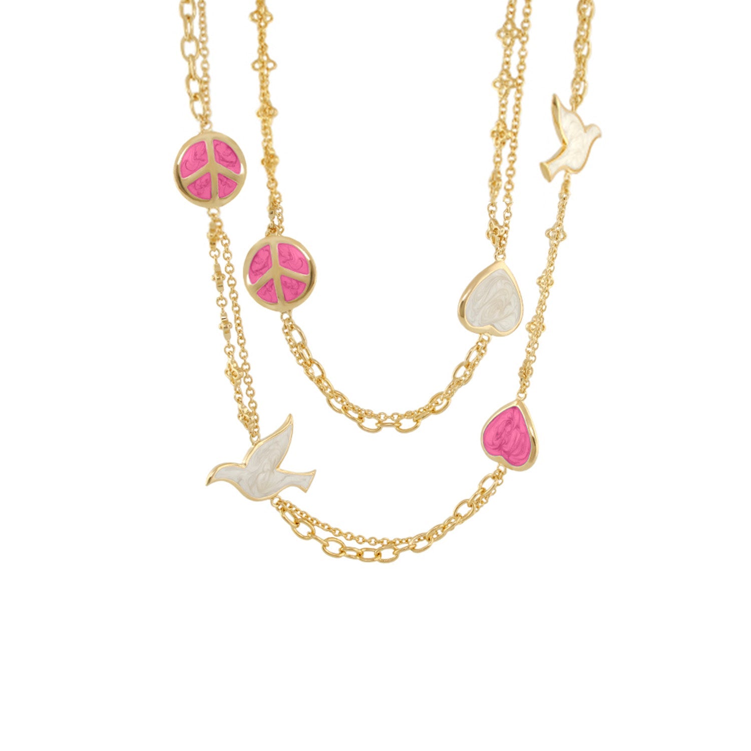 Peace and Dove Necklace