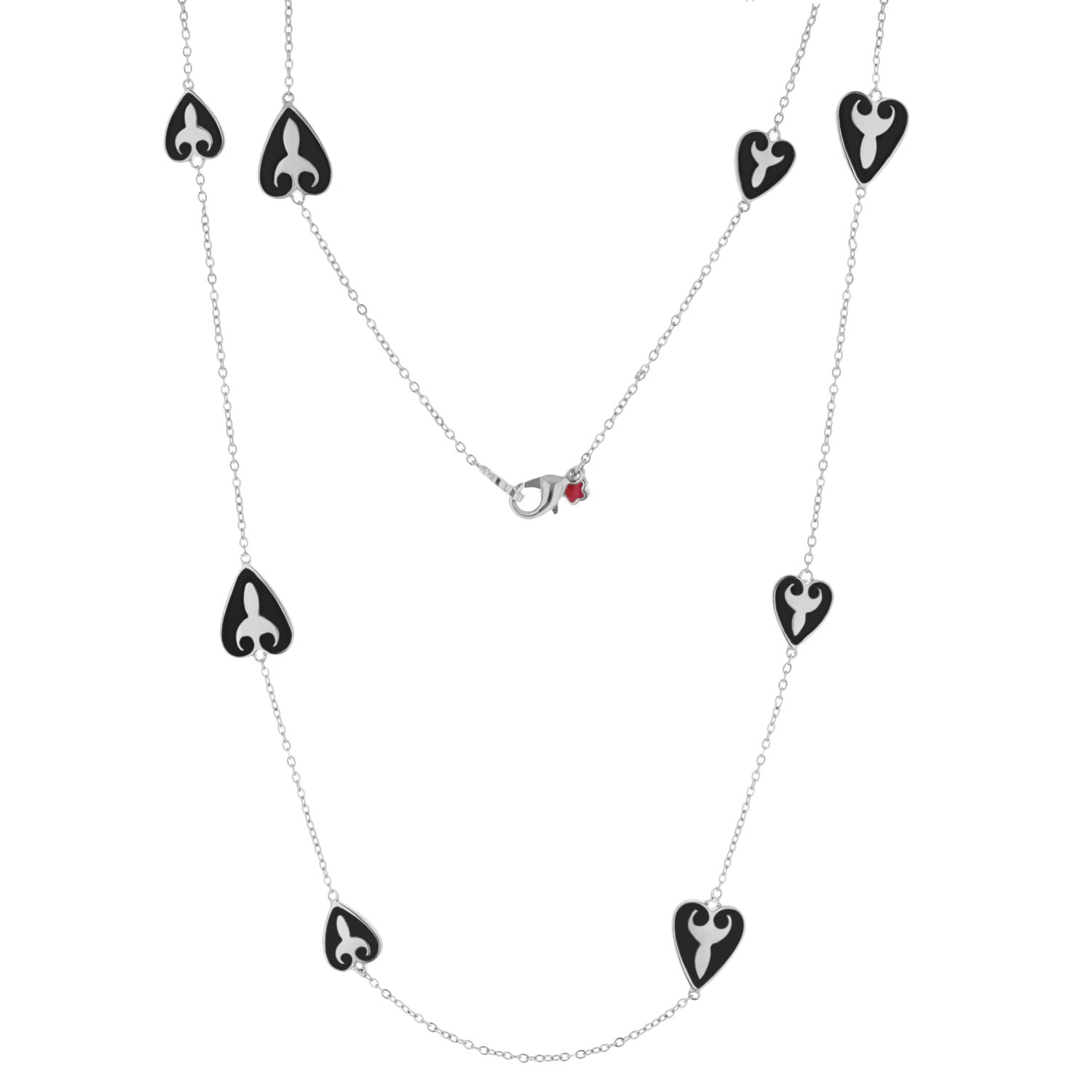 Bows And Hearts Necklace