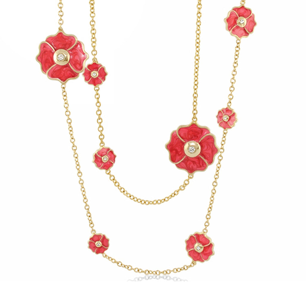 Poppy Love Long Necklace