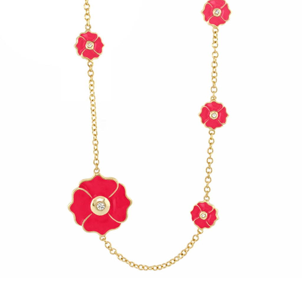 Poppy Love Long Necklace