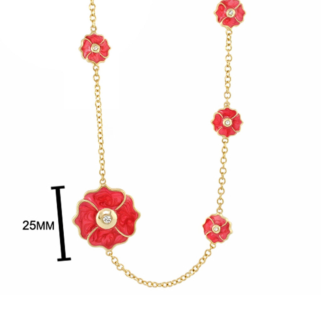Poppy Love Long Necklace