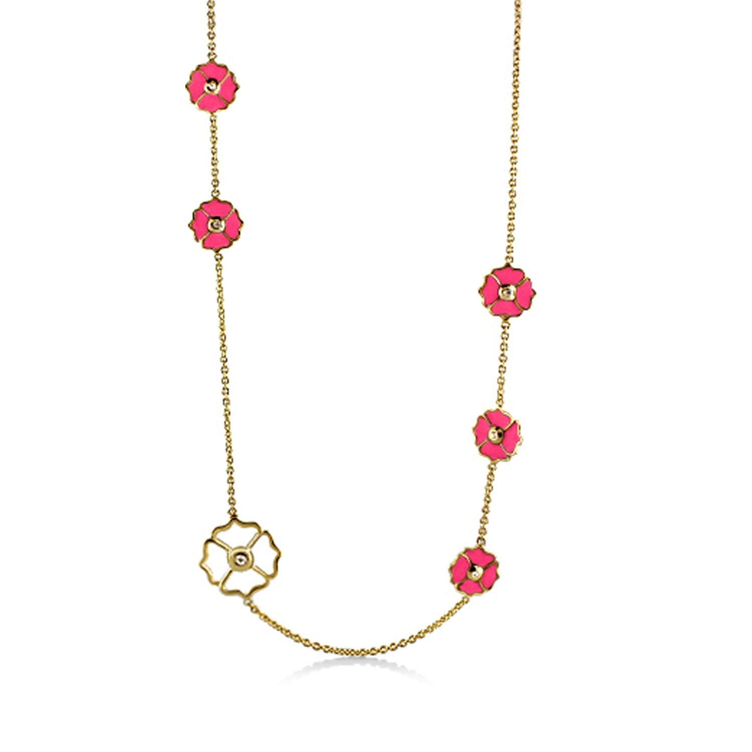 Poppy Love Long Necklace