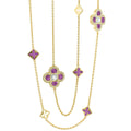 Floral Knight Clover Necklace