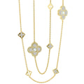 Floral Knight Clover Necklace