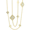 Floral Knight Clover Necklace