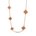 Sea Diamonds Necklace 18K Gold Plated Brass
