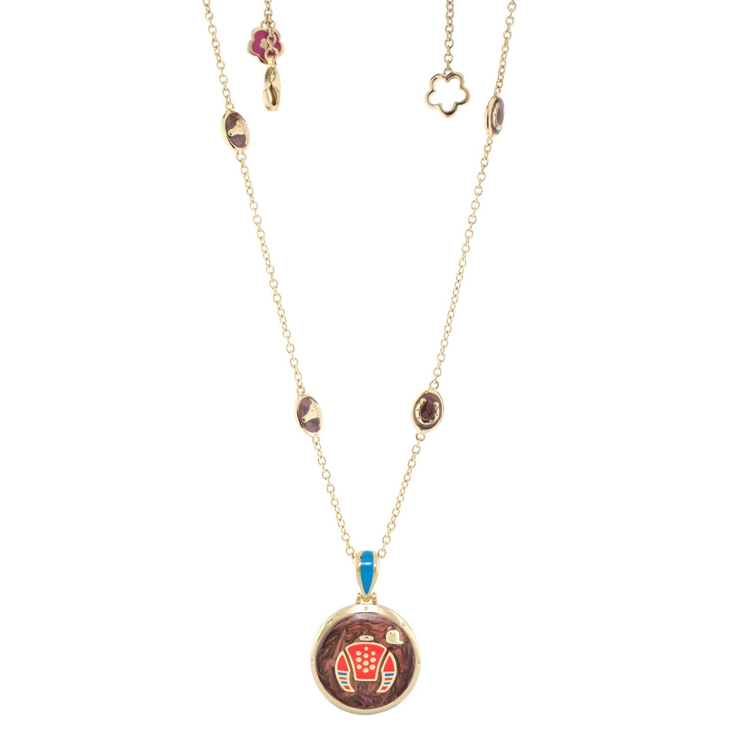 Equestrian Enamel Necklace