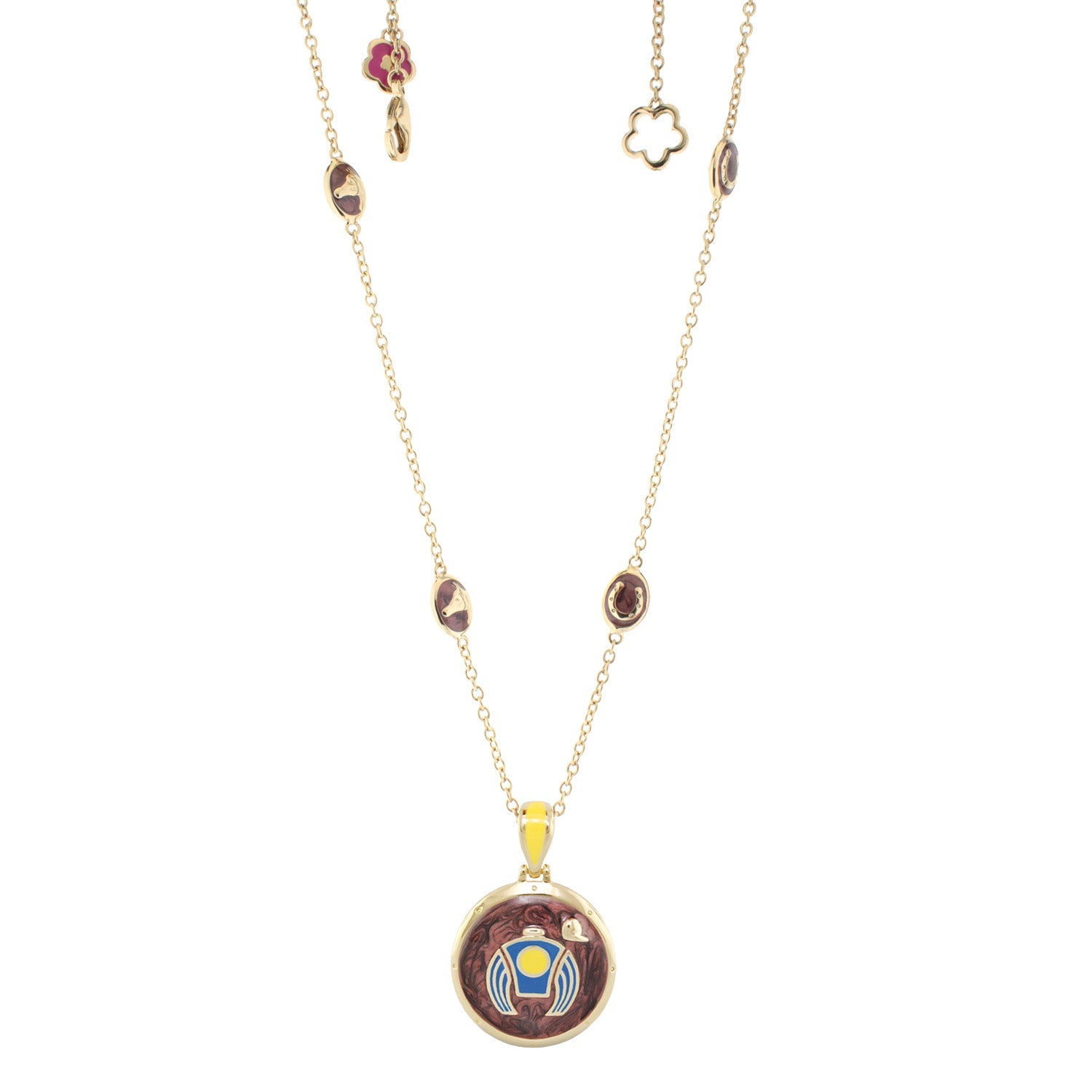 Equestrian Enamel Necklace