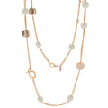 Stripes of Pave Necklace
