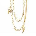 Rock My Swirl Necklace 42 Inch Brass