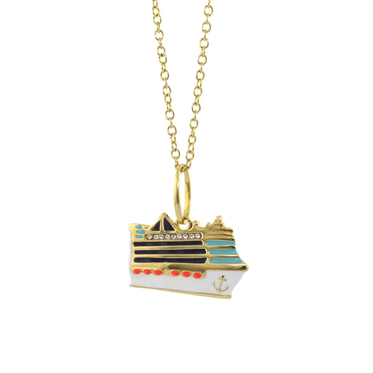 Cruise Ship Pendant Necklace