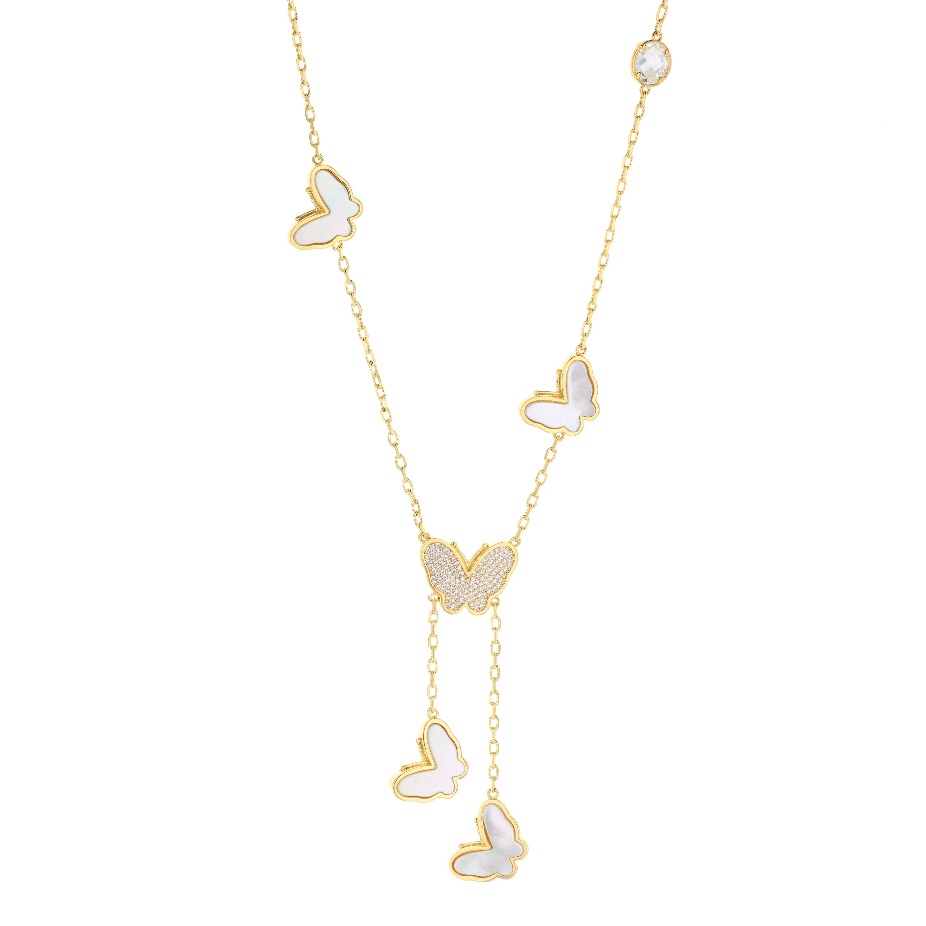 Mariposa Butterfly Onyx Necklace