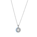 Open Arms Pave Flower Necklace
