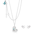 Sydney Leigh Heart Necklace & Earrings Set