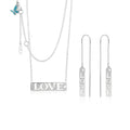 Sydney Leigh Love Necklace & Earrings Set