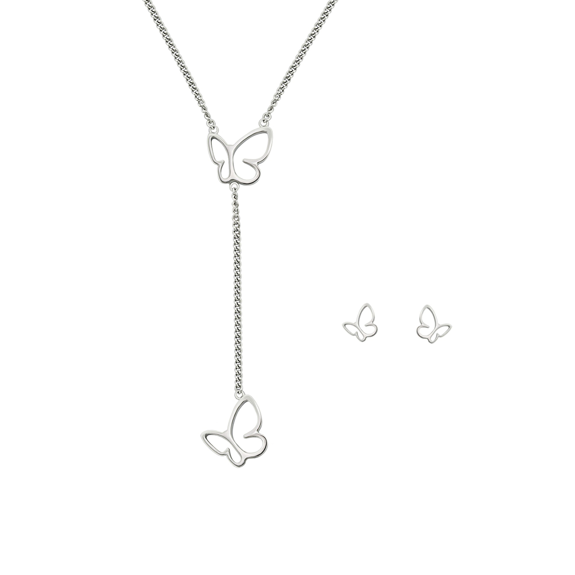 Sydney Leigh Butterfly Necklace & Earrings Set