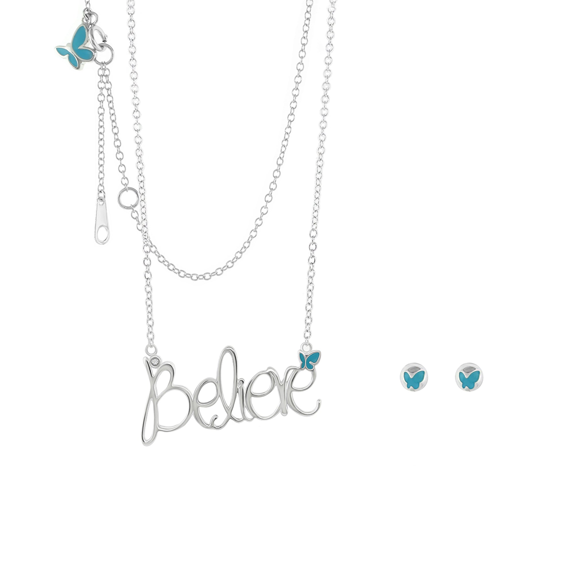 Sydney Leigh Believe Necklace & Earrings Set