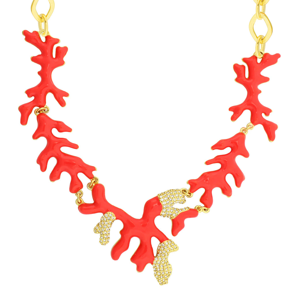 Pretty Little Things Coral Necklace