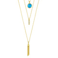 Delicato Triple Chain Necklace