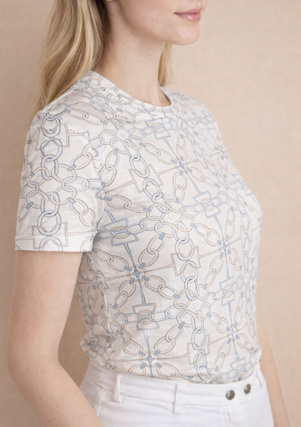 Nora T-Shirt | Chainlink Print